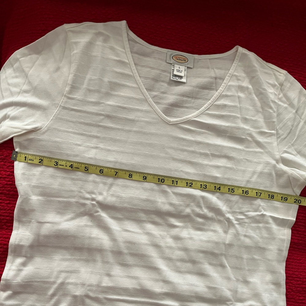 Talbots white pullover. - Picture 3 of 5